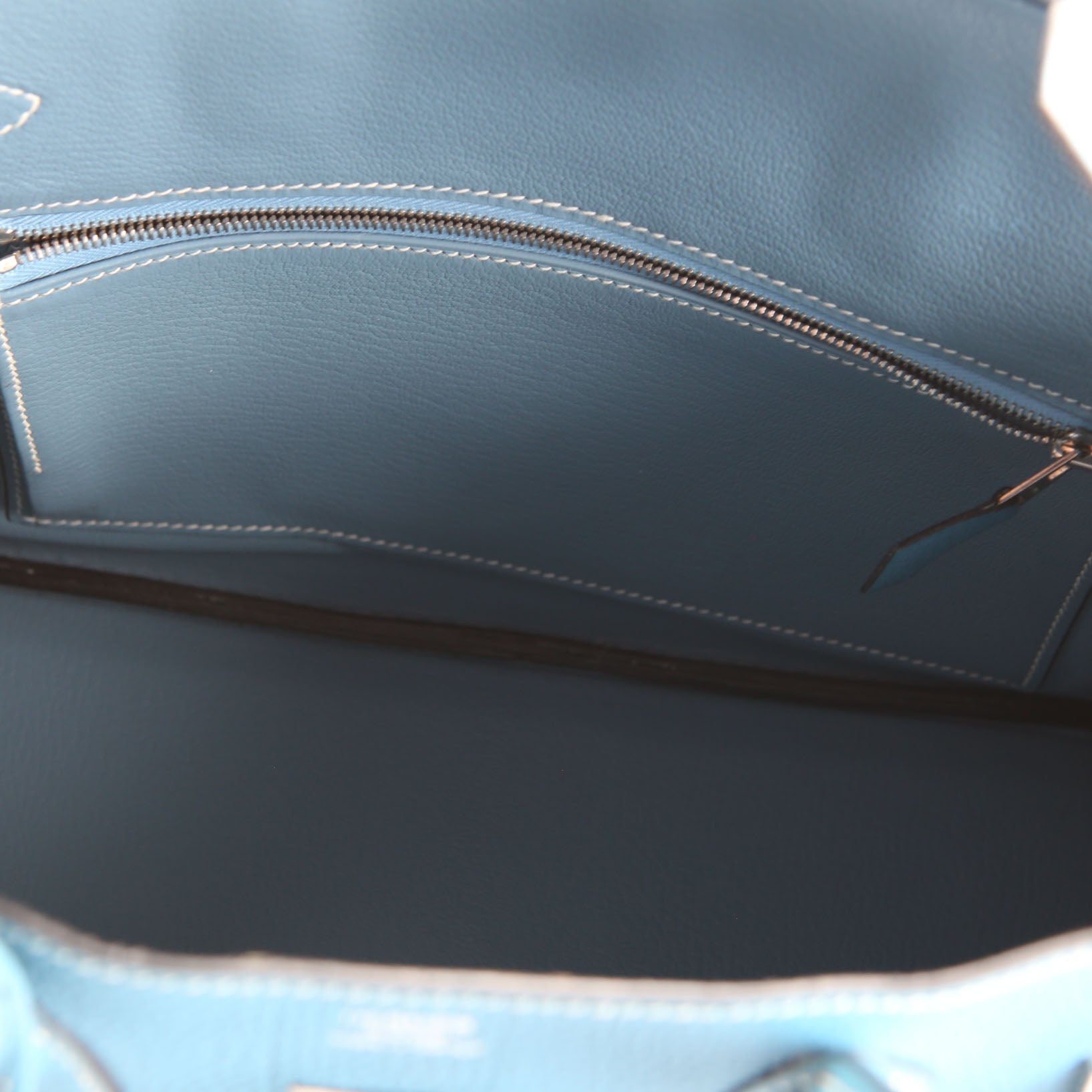 Hermes Birkin 30 Togo 2007 Blue Jean/Palladium