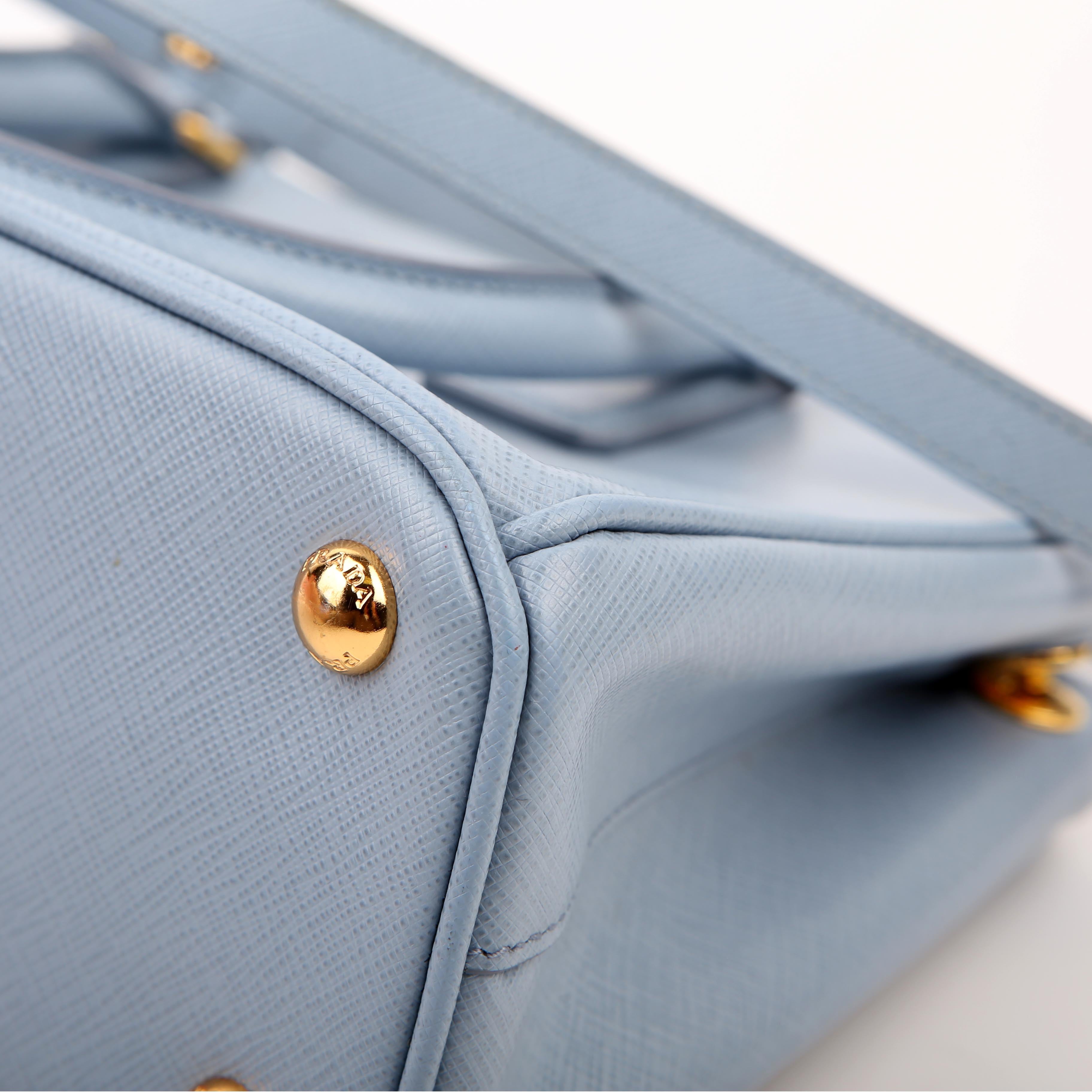 Saffiano Galleria Small Blue