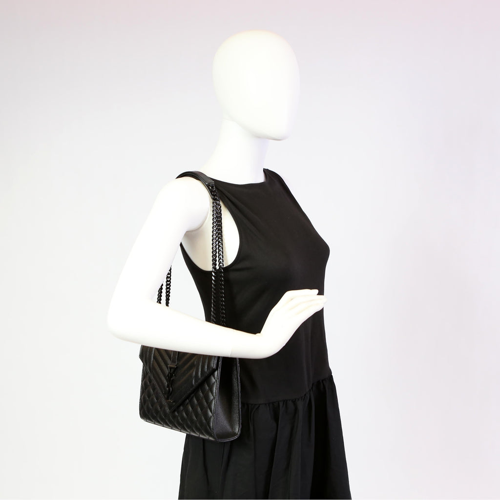 Envelope Medium Tri-Quilt 600185 Black