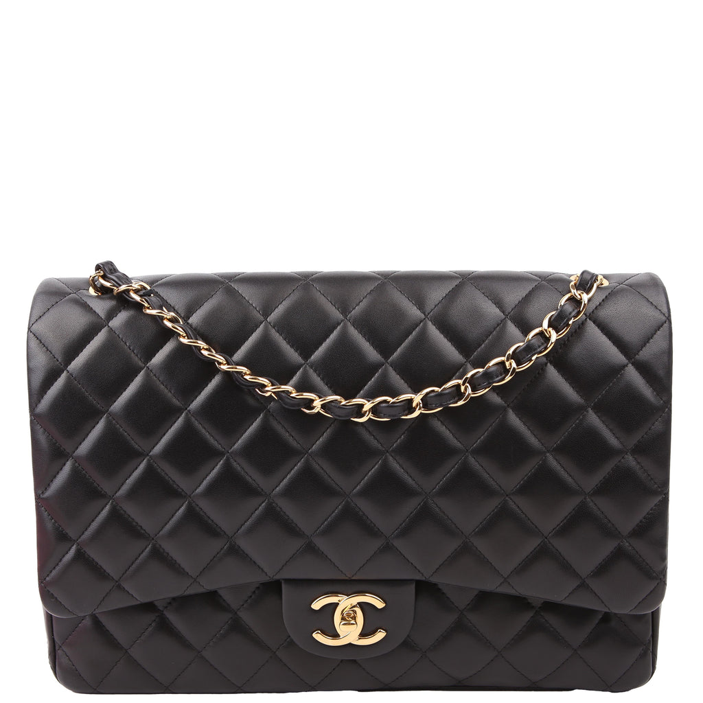 Classic Flap Maxi Lambskin 16M Black