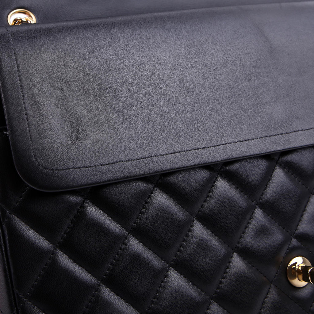 Classic Flap Maxi Lambskin 16M Black