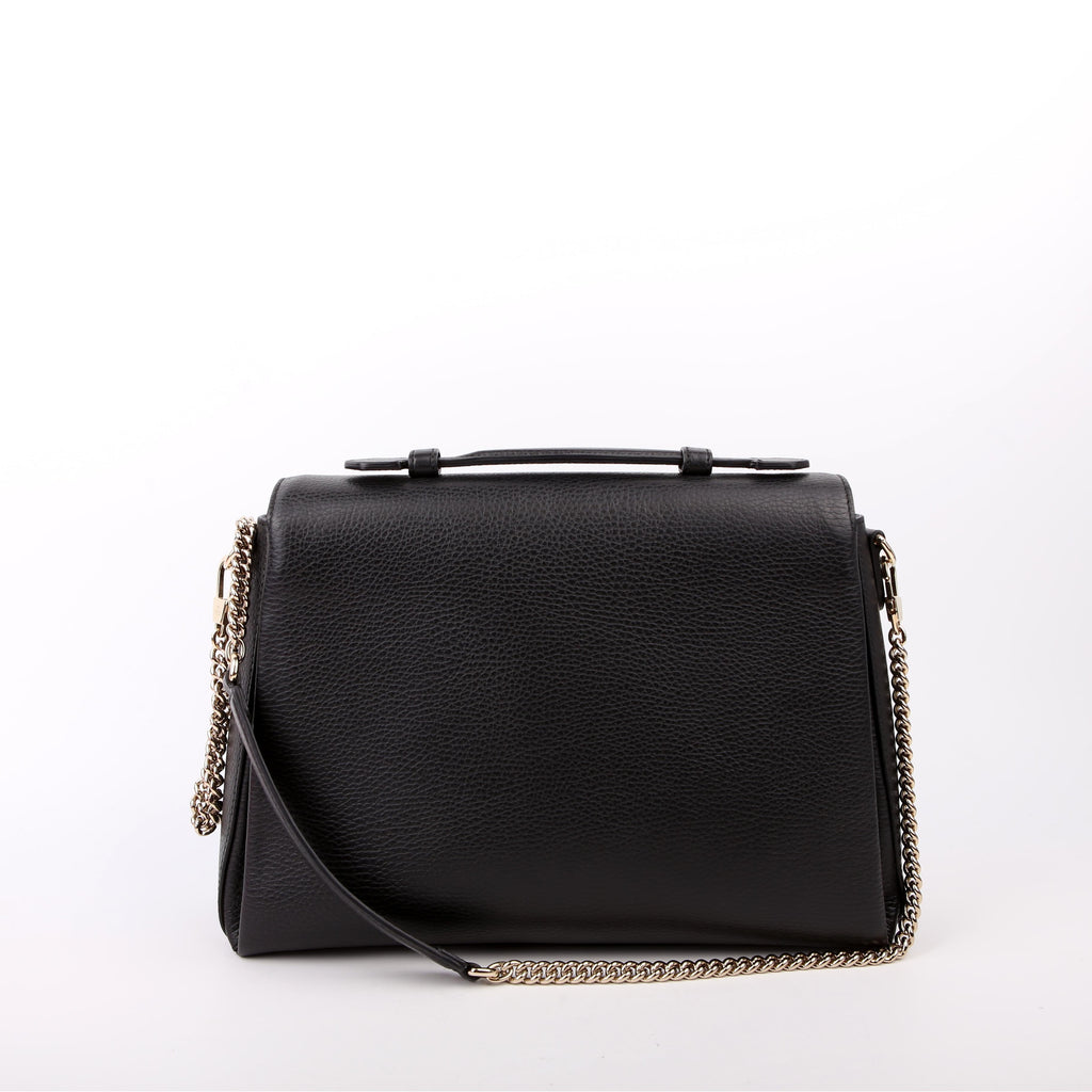 Gucci 510306 Large Interlocking GG Shoulder Black