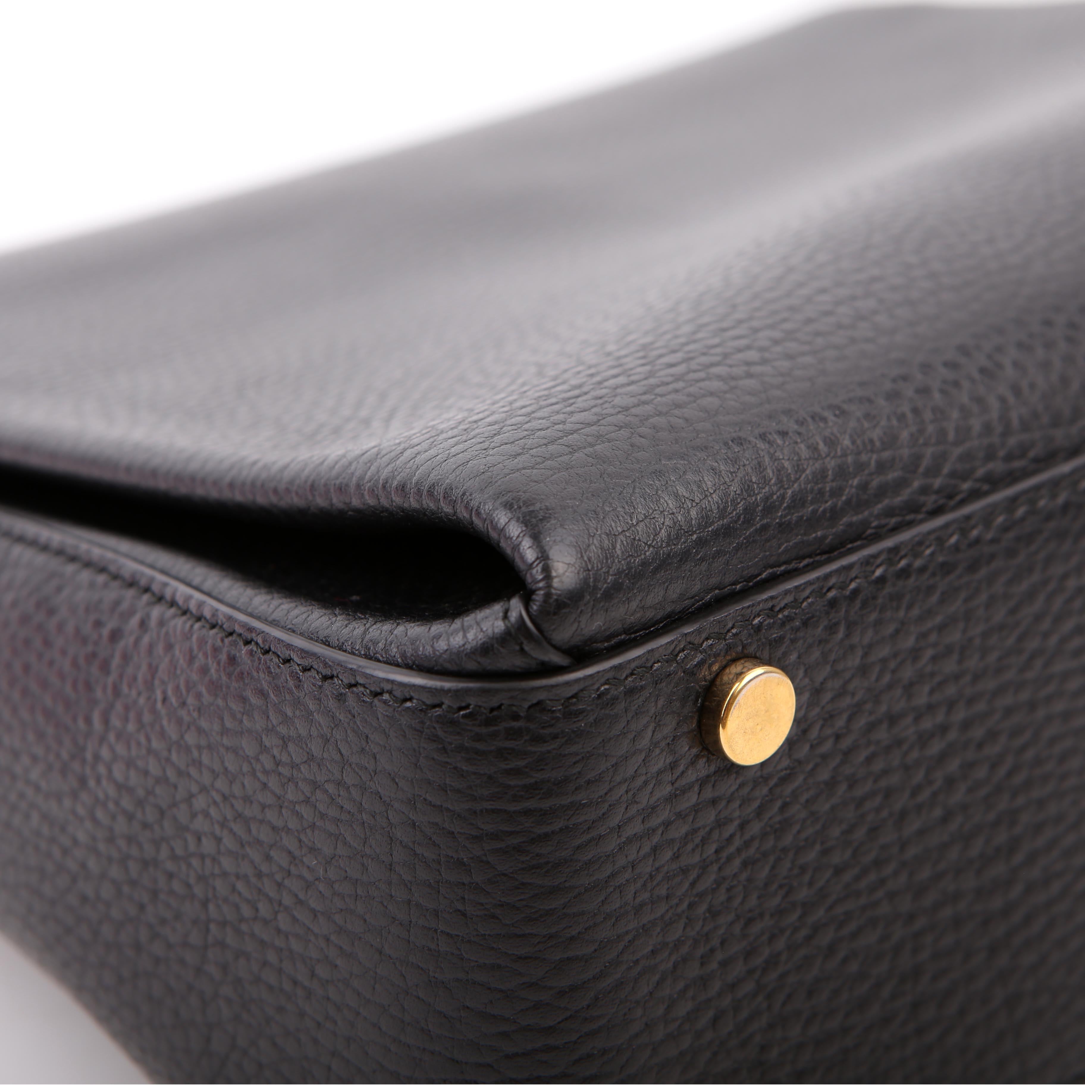 Gucci 510306 Large Interlocking GG Shoulder Black