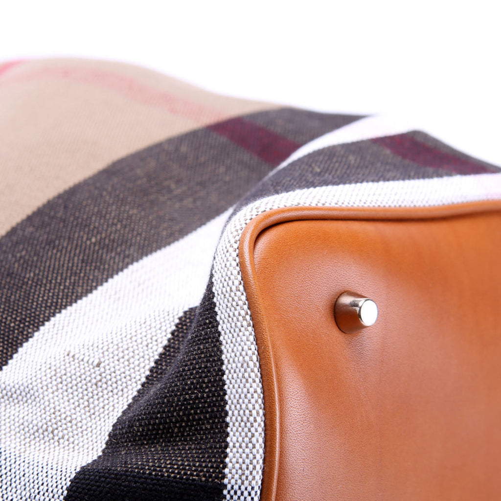 Canvas Mega Check Ashby Hobo Medium Tan/Multicolor