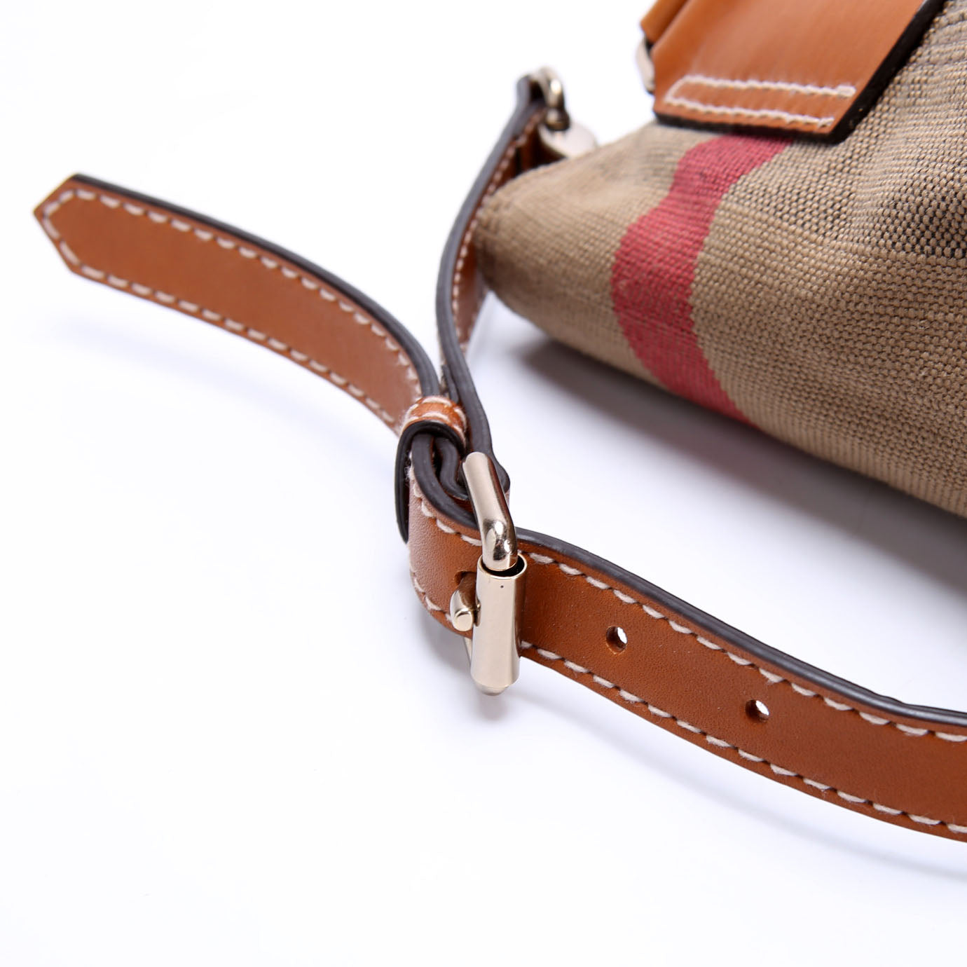 Canvas Mega Check Ashby Hobo Medium Tan/Multicolor