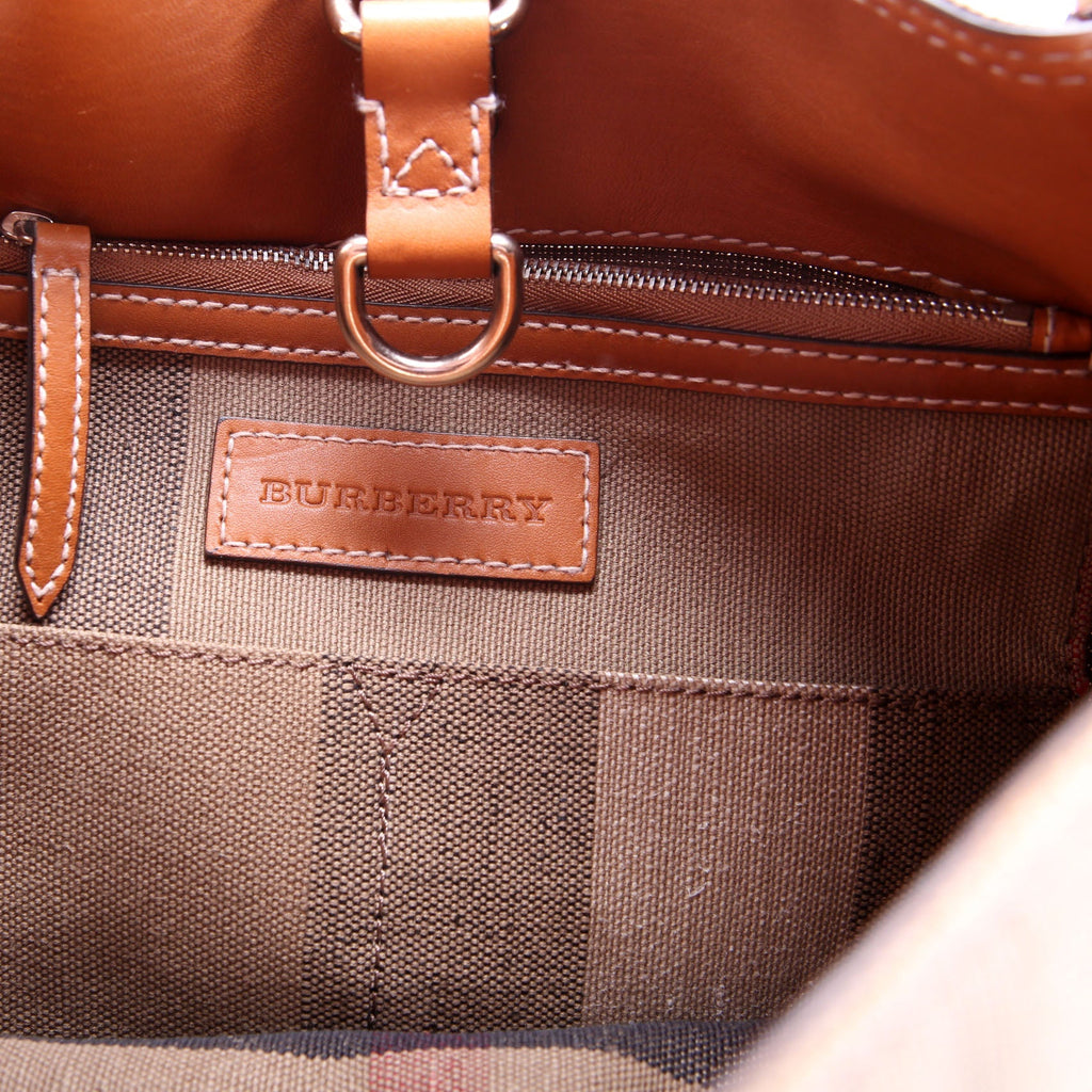Canvas Mega Check Ashby Hobo Medium Tan/Multicolor