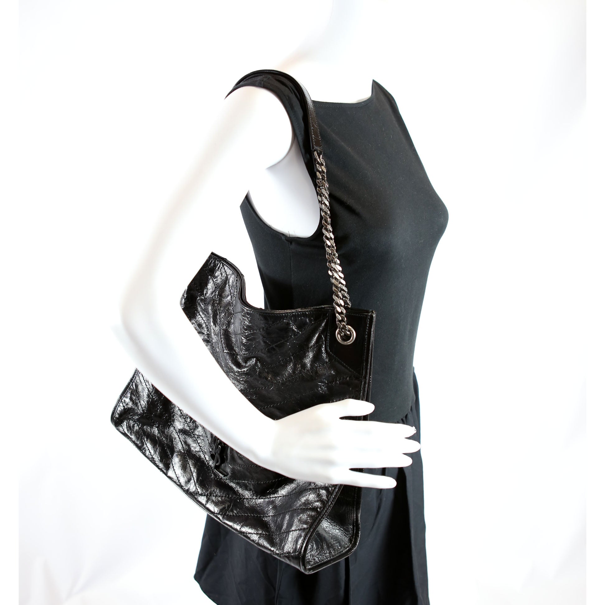 SAINT LAURENT Niki Large Shopper 579998 Black