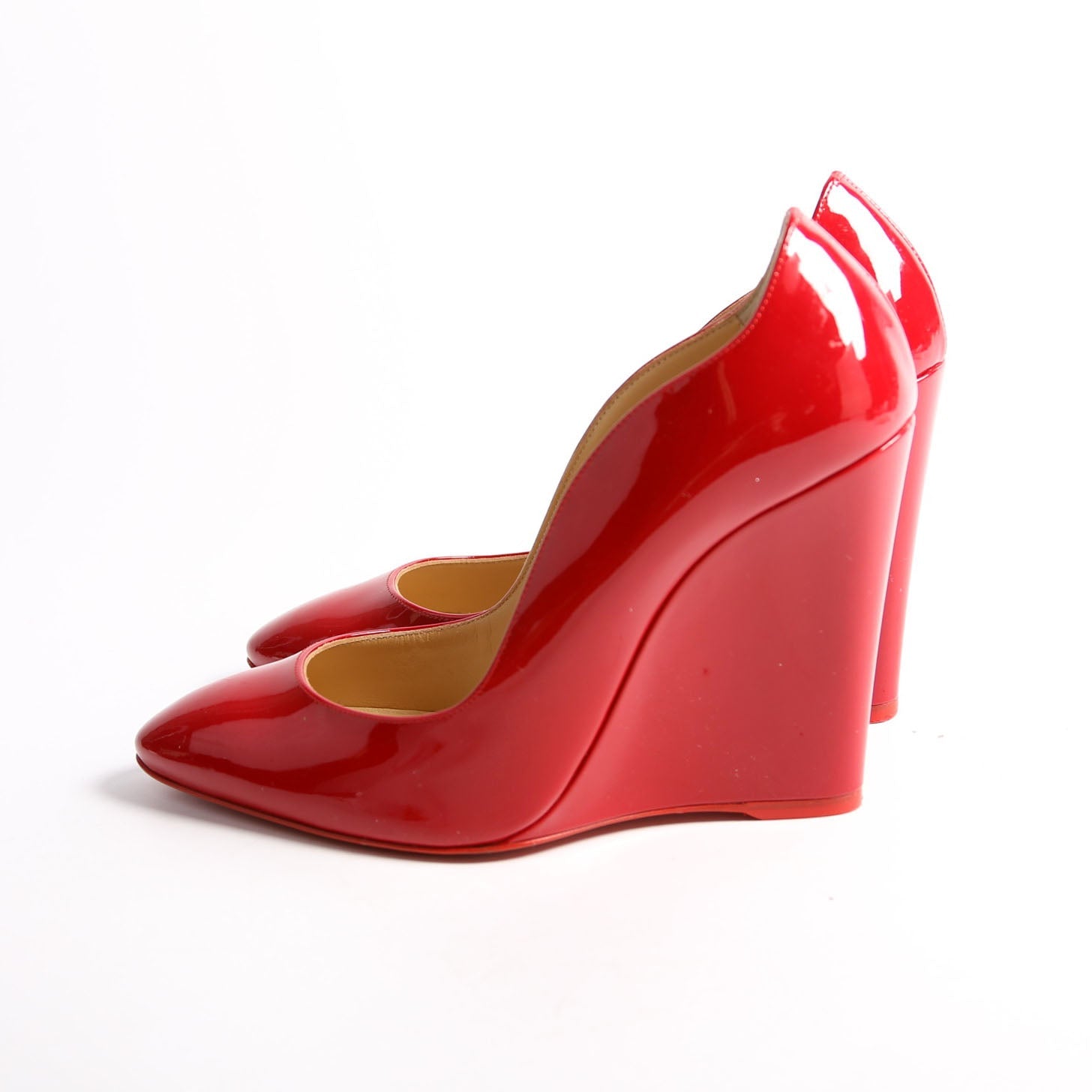 Tanga Patent 100MM Wedge Size 38.5 Red