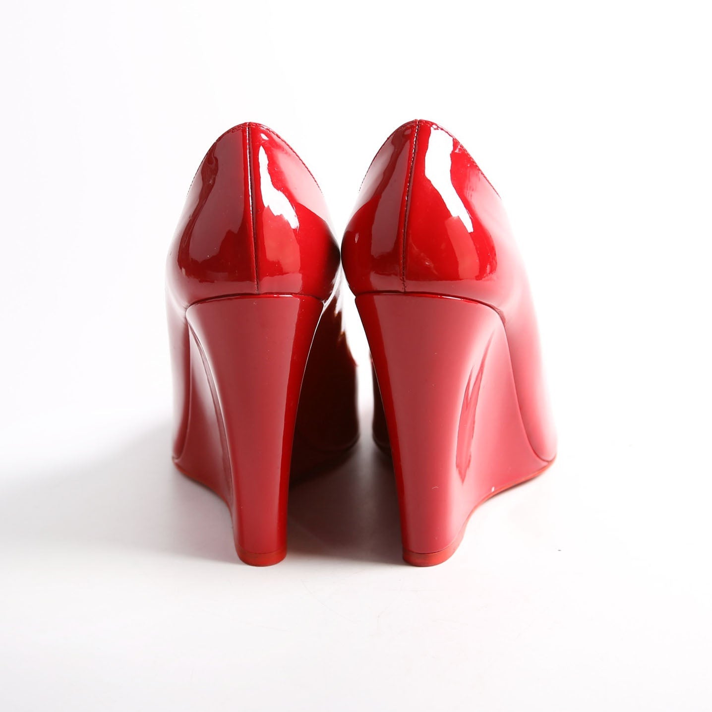 Tanga Patent 100MM Wedge Size 38.5 Red