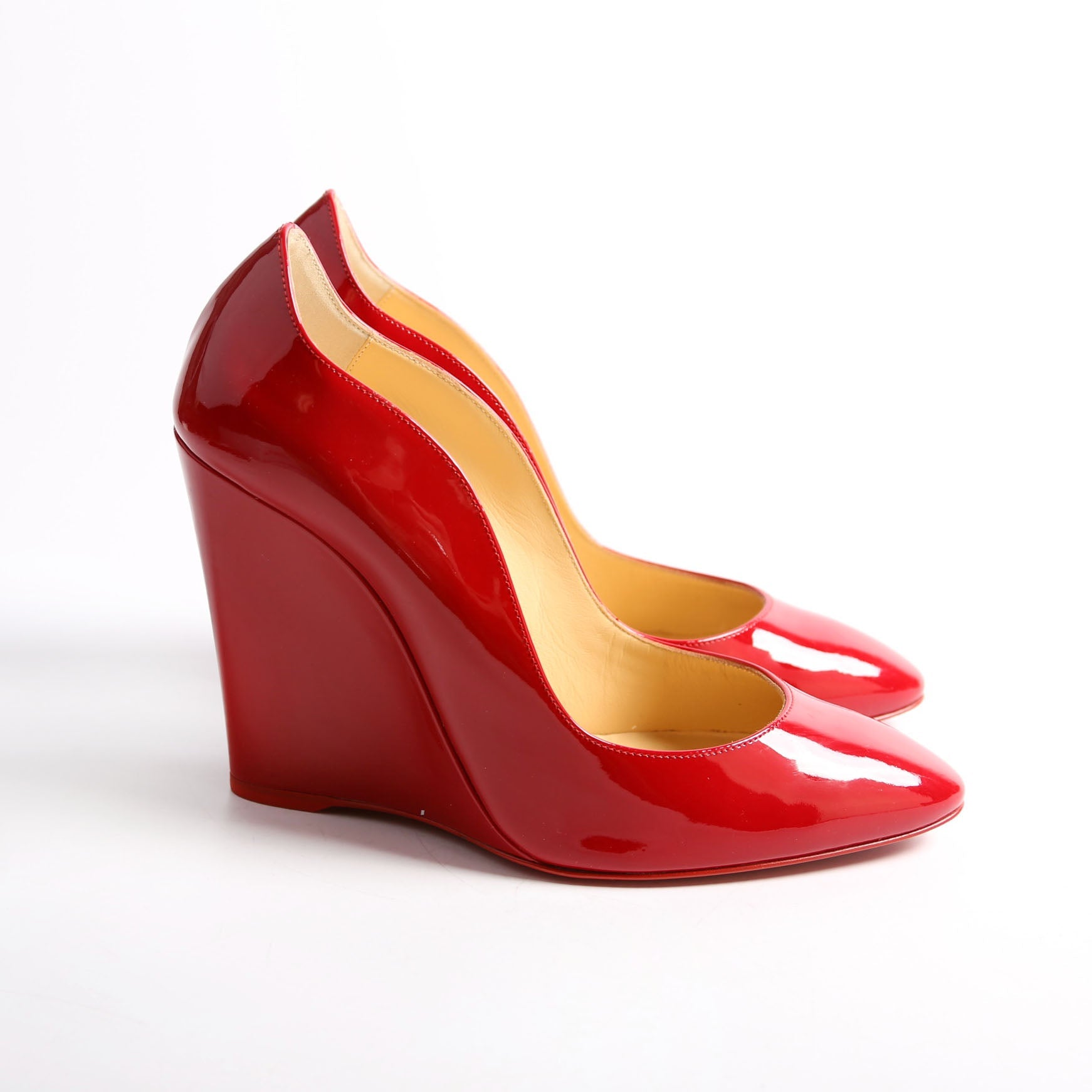 Tanga Patent 100MM Wedge Size 38.5 Red