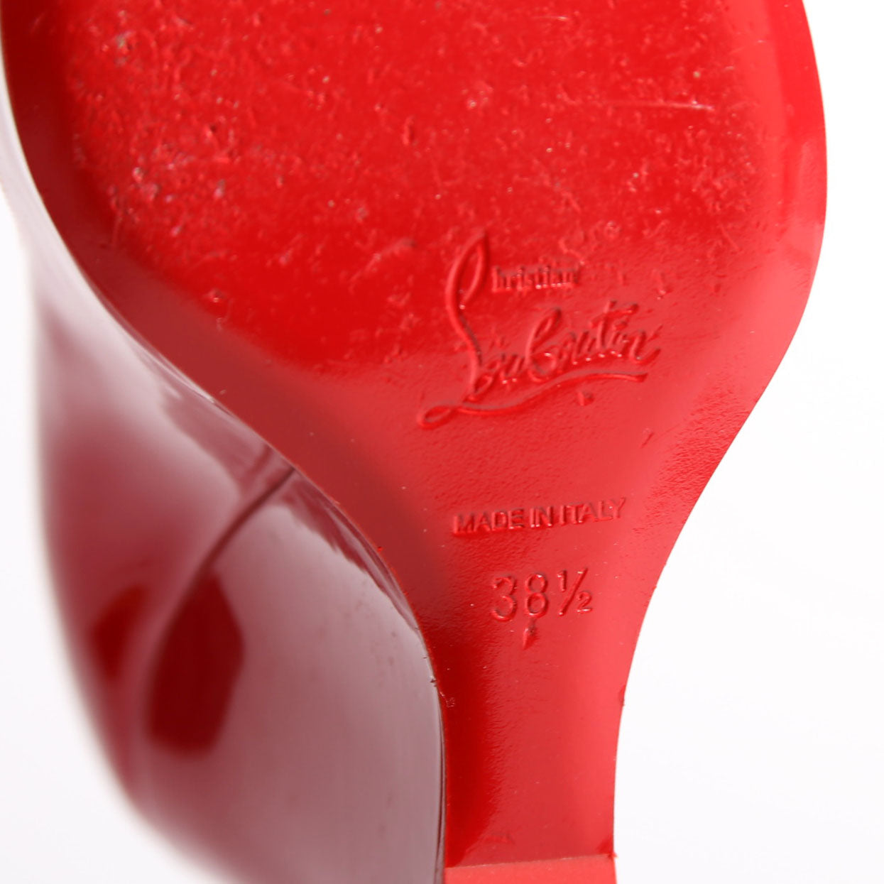 Tanga Patent 100MM Wedge Size 38.5 Red