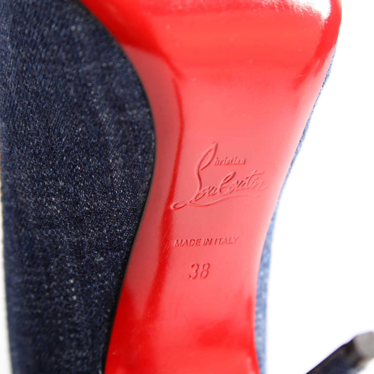 So Kate Denim 110MM Size 38 Blue