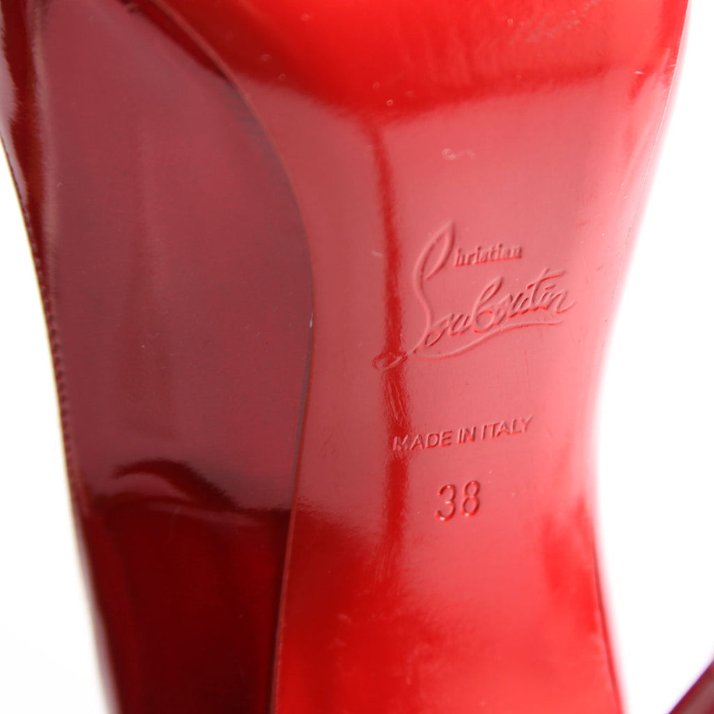So Kate Patent 110MM Size 38 Red