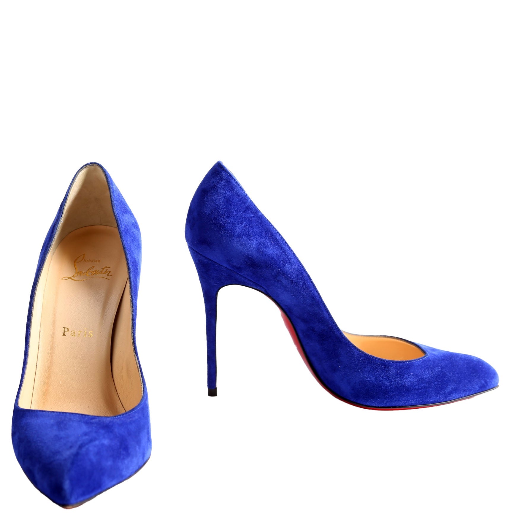 Corneille 110MM Suede Size 38 Blue