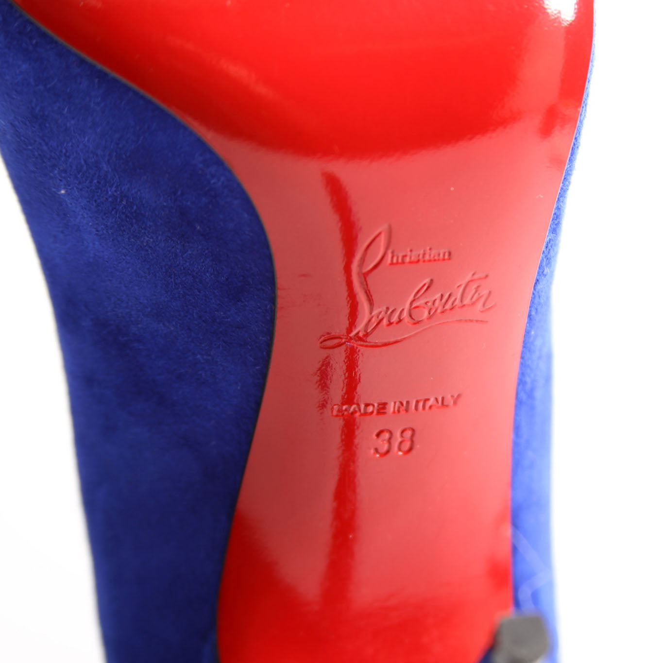Corneille 110MM Suede Size 38 Blue