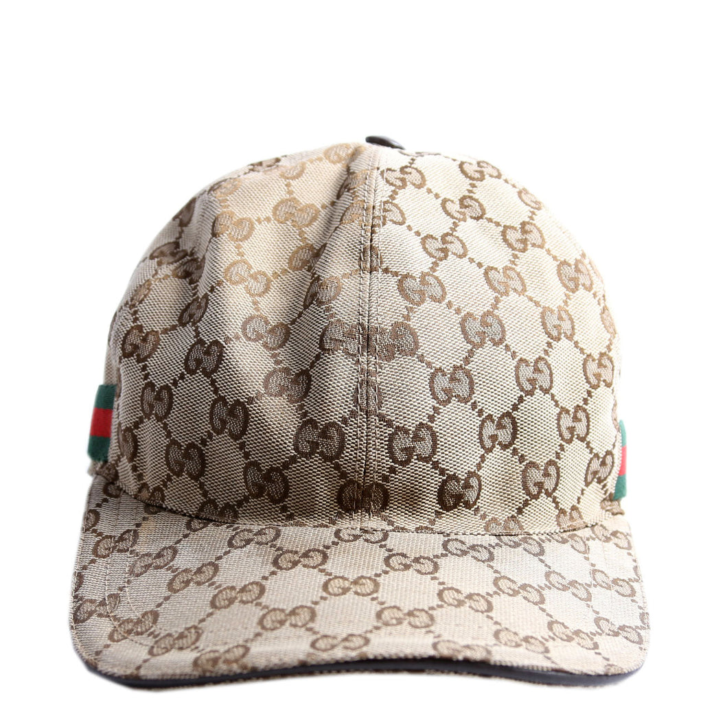 Gucci 200035 GG Canvas Web Cap Size Large
