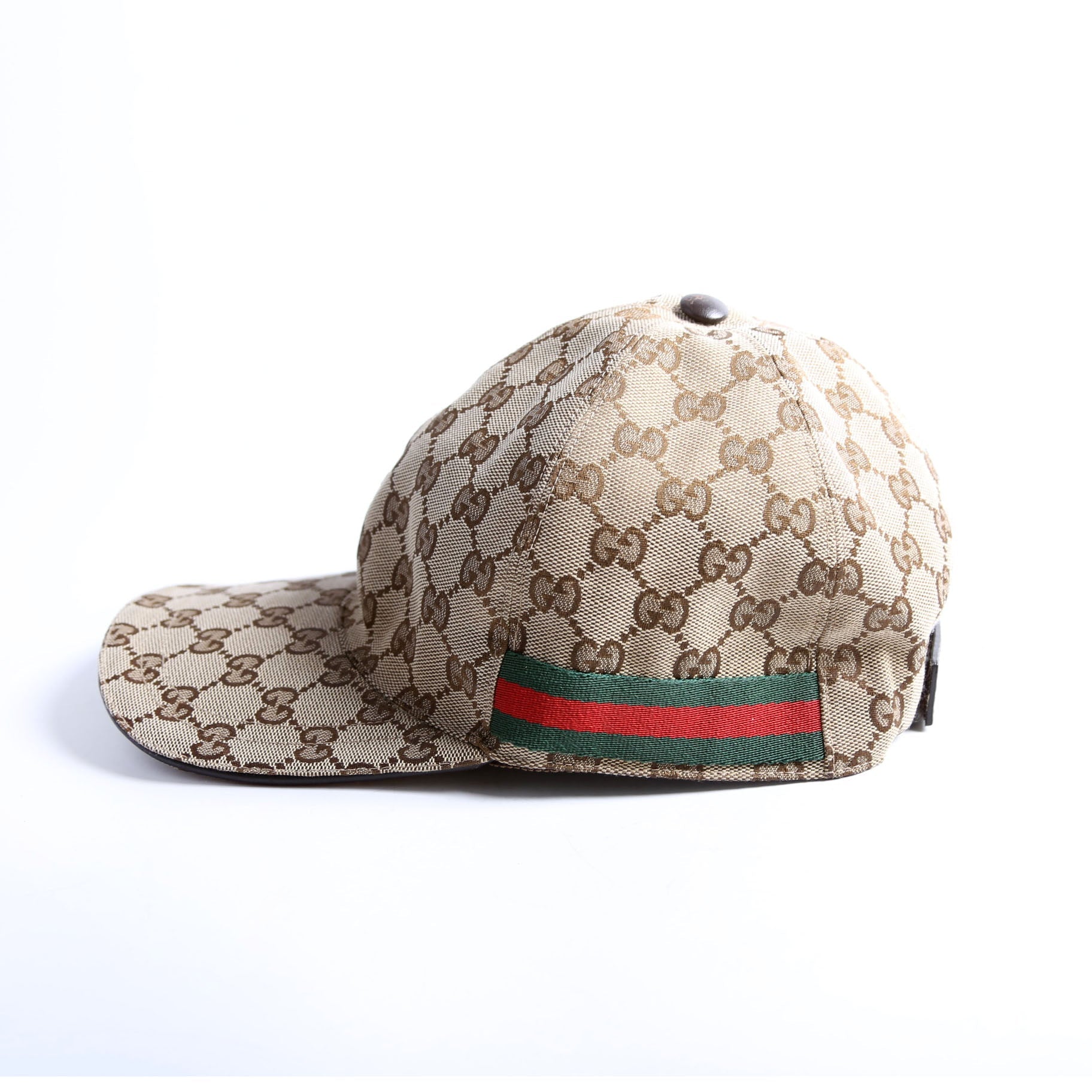 Gucci 200035 GG Canvas Web Cap Size Large