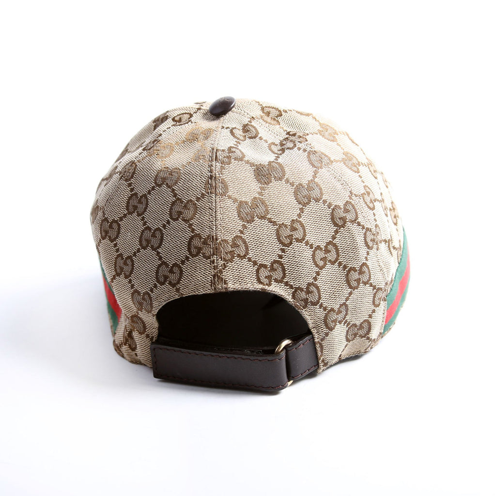 Gucci 200035 GG Canvas Web Cap Size Large