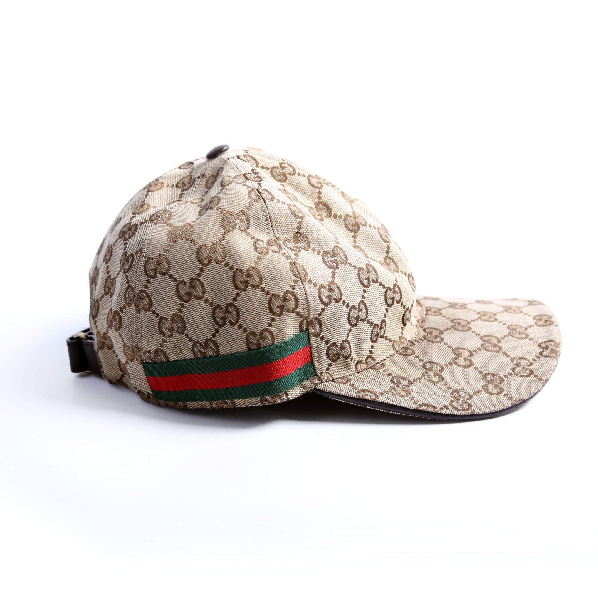 Gucci 200035 GG Canvas Web Cap Size Large