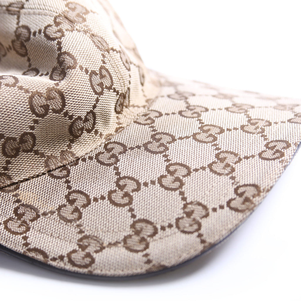 Gucci 200035 GG Canvas Web Cap Size Large