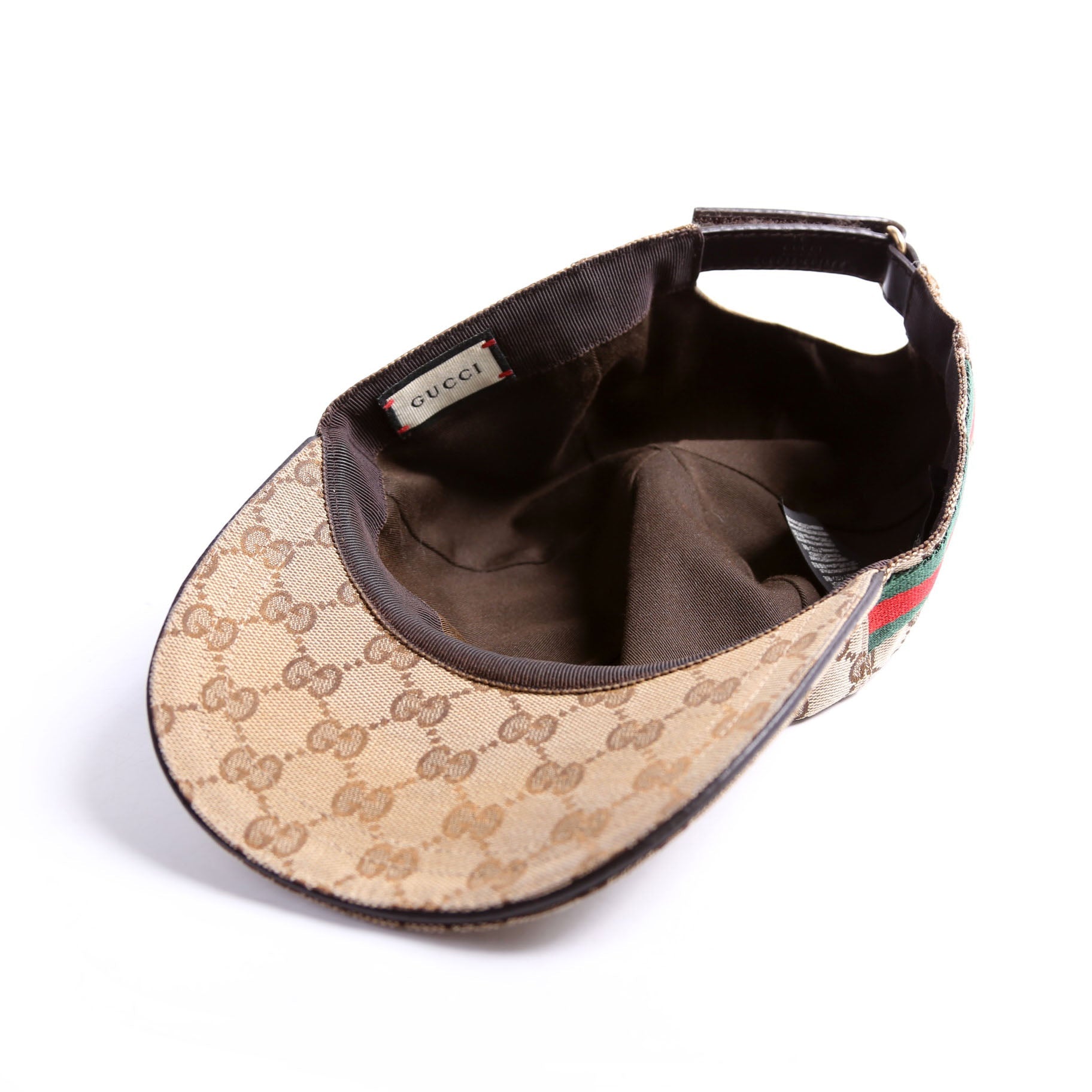 Gucci 200035 GG Canvas Web Cap Size Large