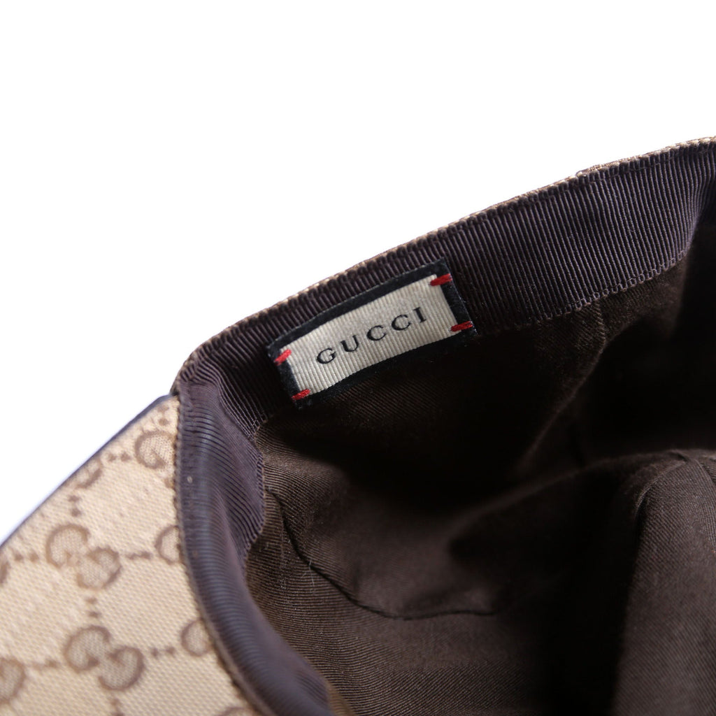 Gucci 200035 GG Canvas Web Cap Size Large