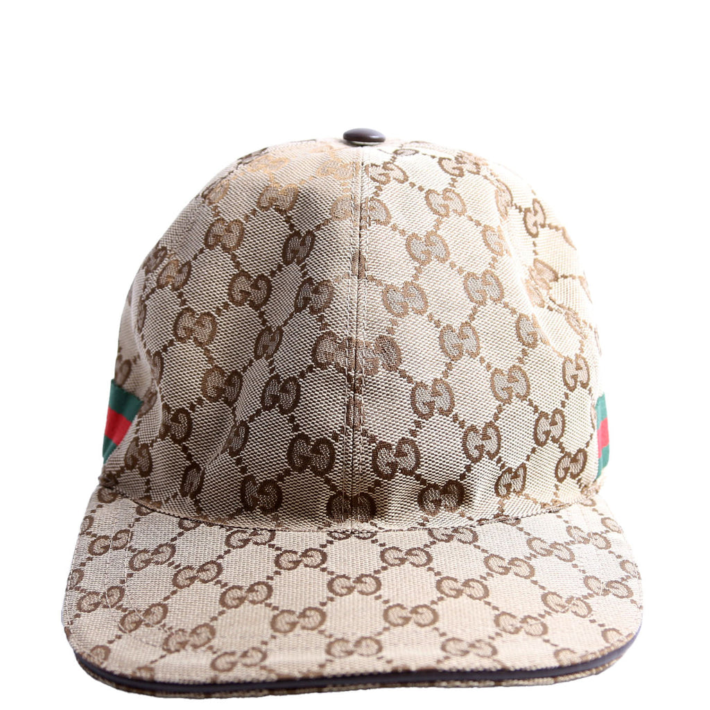Gucci 200035 GG Canvas Web Cap Size Large
