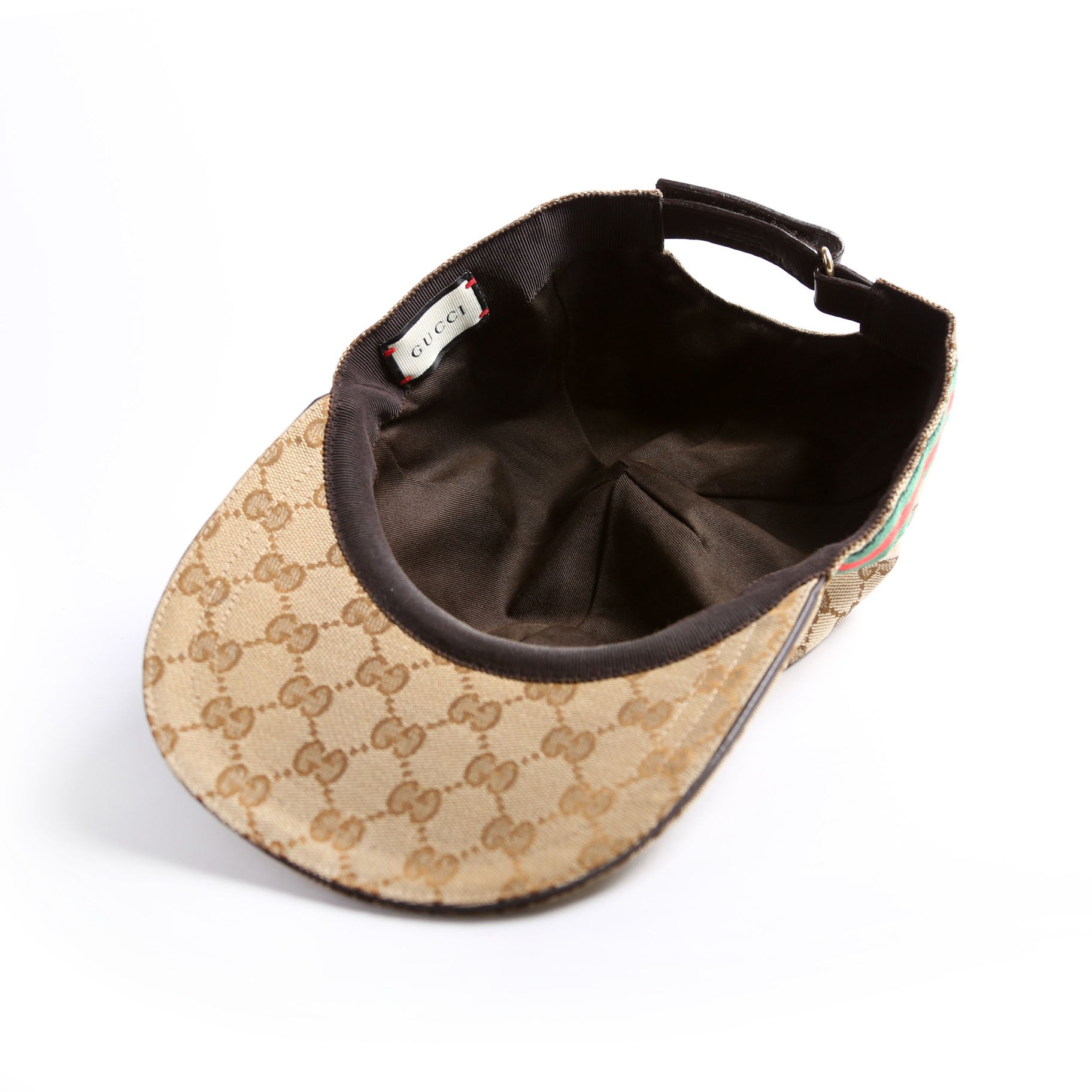 Gucci 200035 GG Canvas Web Cap Size Large