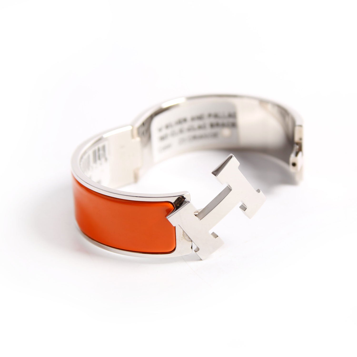Hermes Clic Clac Wide PM Silver/Orange