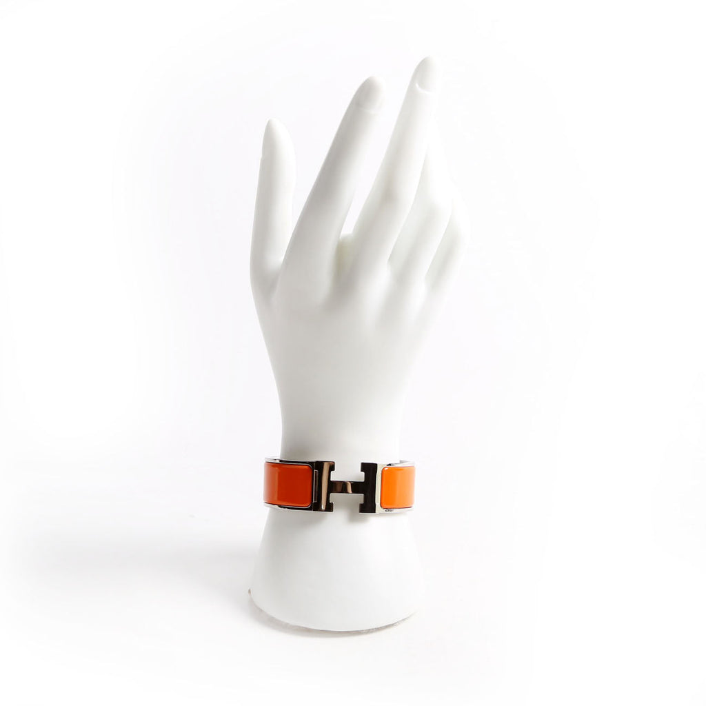Hermes Clic Clac Wide PM Silver/Orange