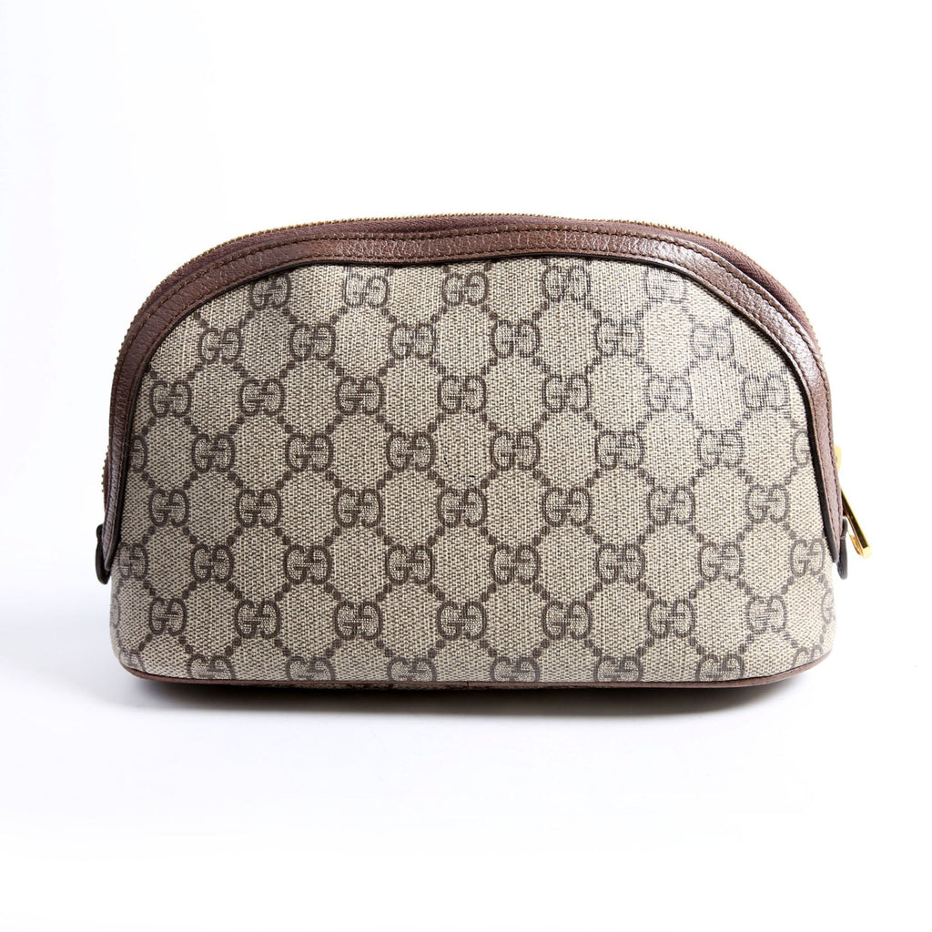 62551 Ophidia GG Supreme Large Cosmetic Case Brown