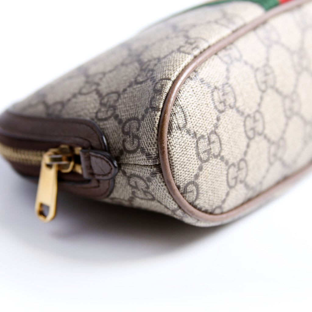 62551 Ophidia GG Supreme Large Cosmetic Case Brown