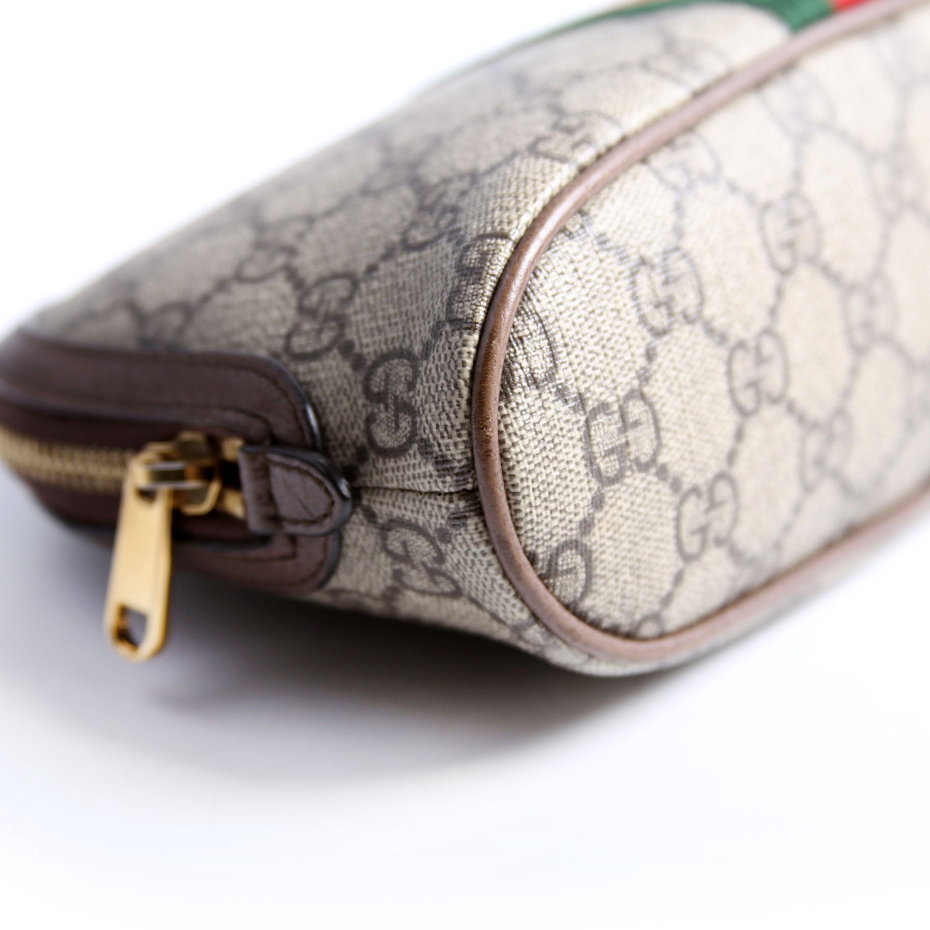 62551 Ophidia GG Supreme Large Cosmetic Case Brown