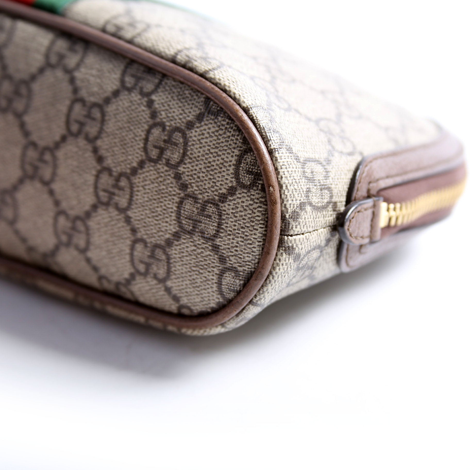 62551 Ophidia GG Supreme Large Cosmetic Case Brown