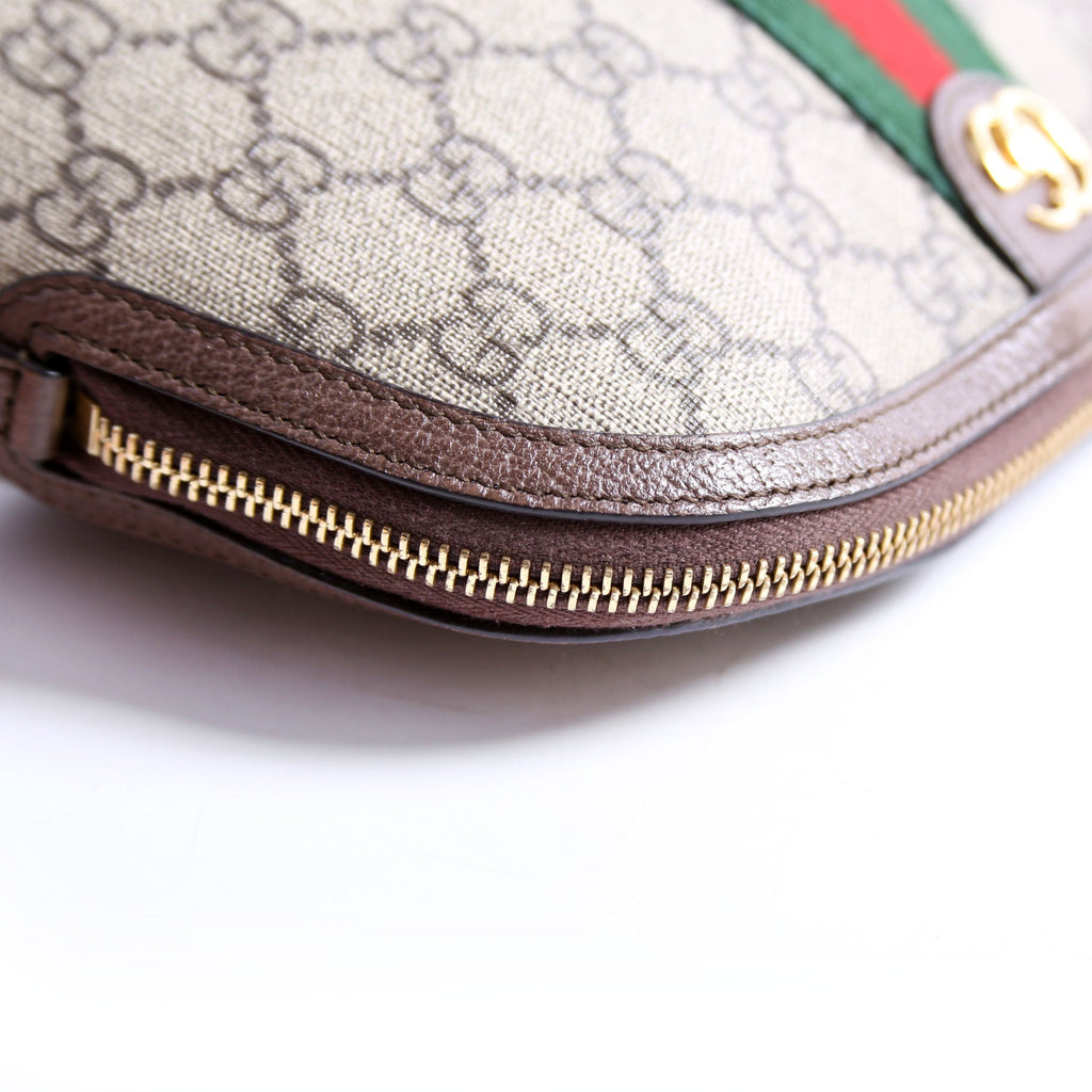 62551 Ophidia GG Supreme Large Cosmetic Case Brown