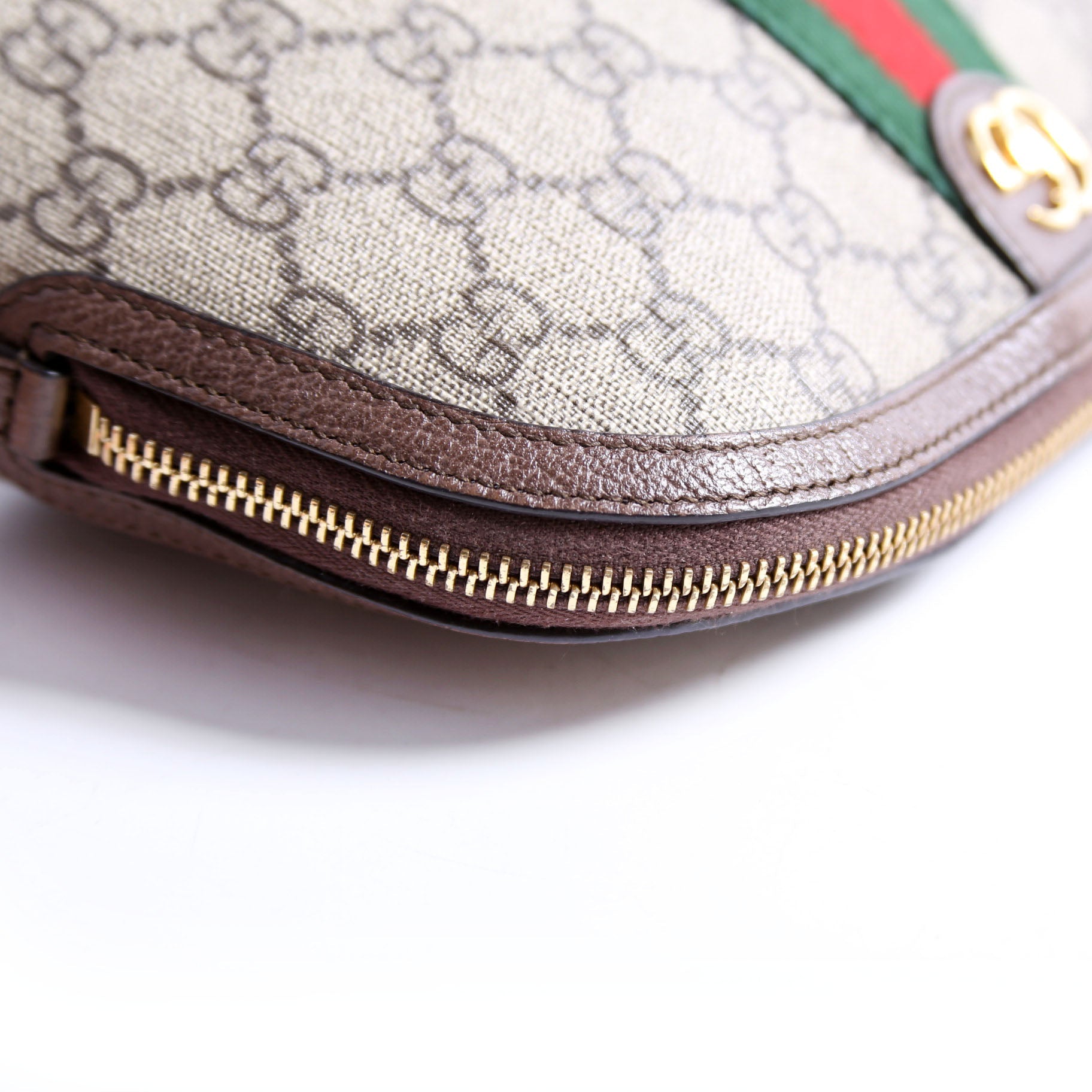 62551 Ophidia GG Supreme Large Cosmetic Case Brown