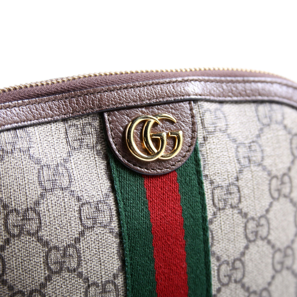 62551 Ophidia GG Supreme Large Cosmetic Case Brown