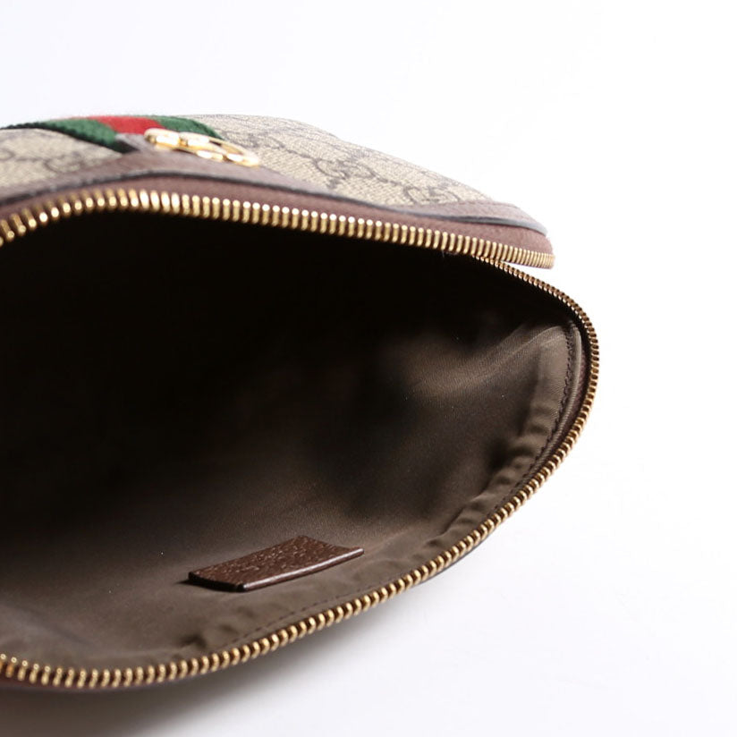 62551 Ophidia GG Supreme Large Cosmetic Case Brown