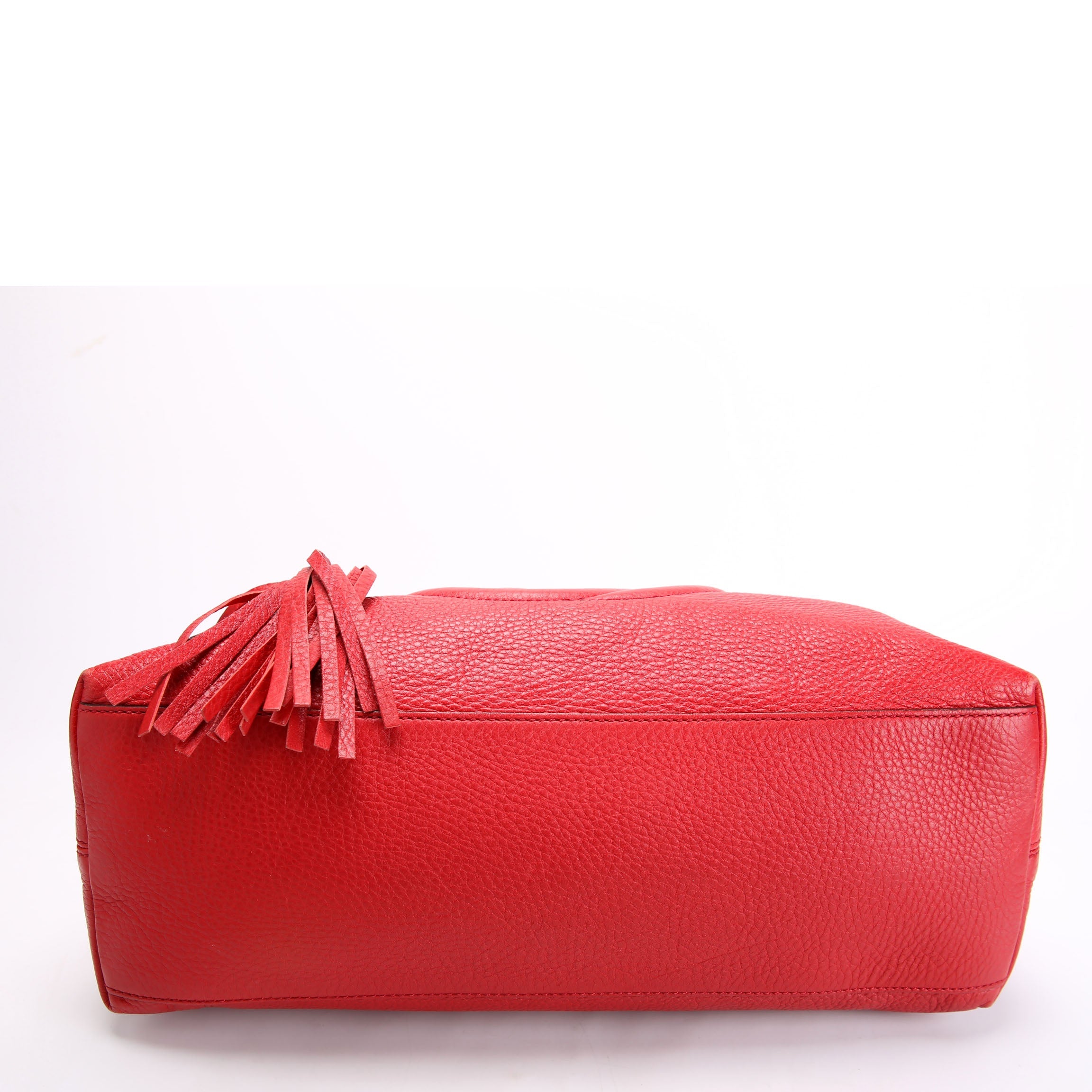 308982 Soho Leather Shoulder Medium Red