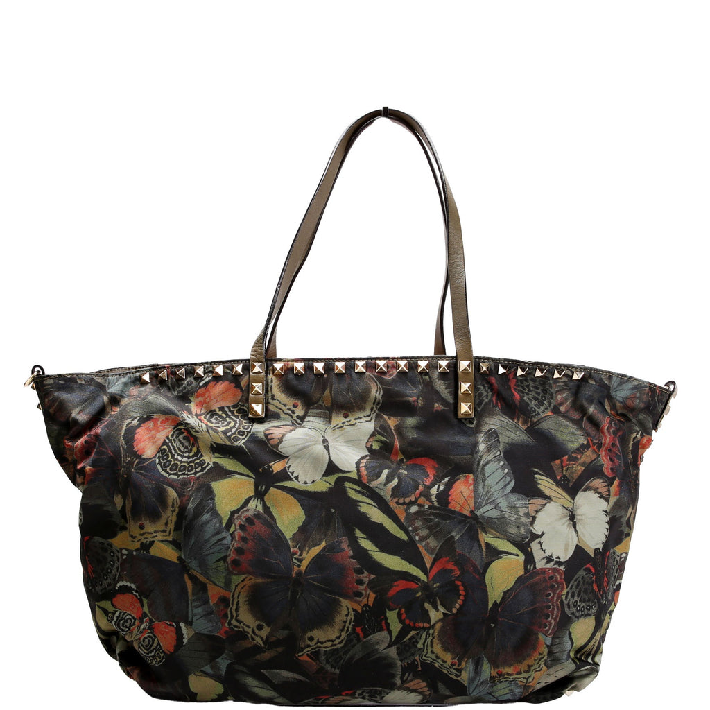 Rockstud Camubutterfly Nylon Tote Multicolor