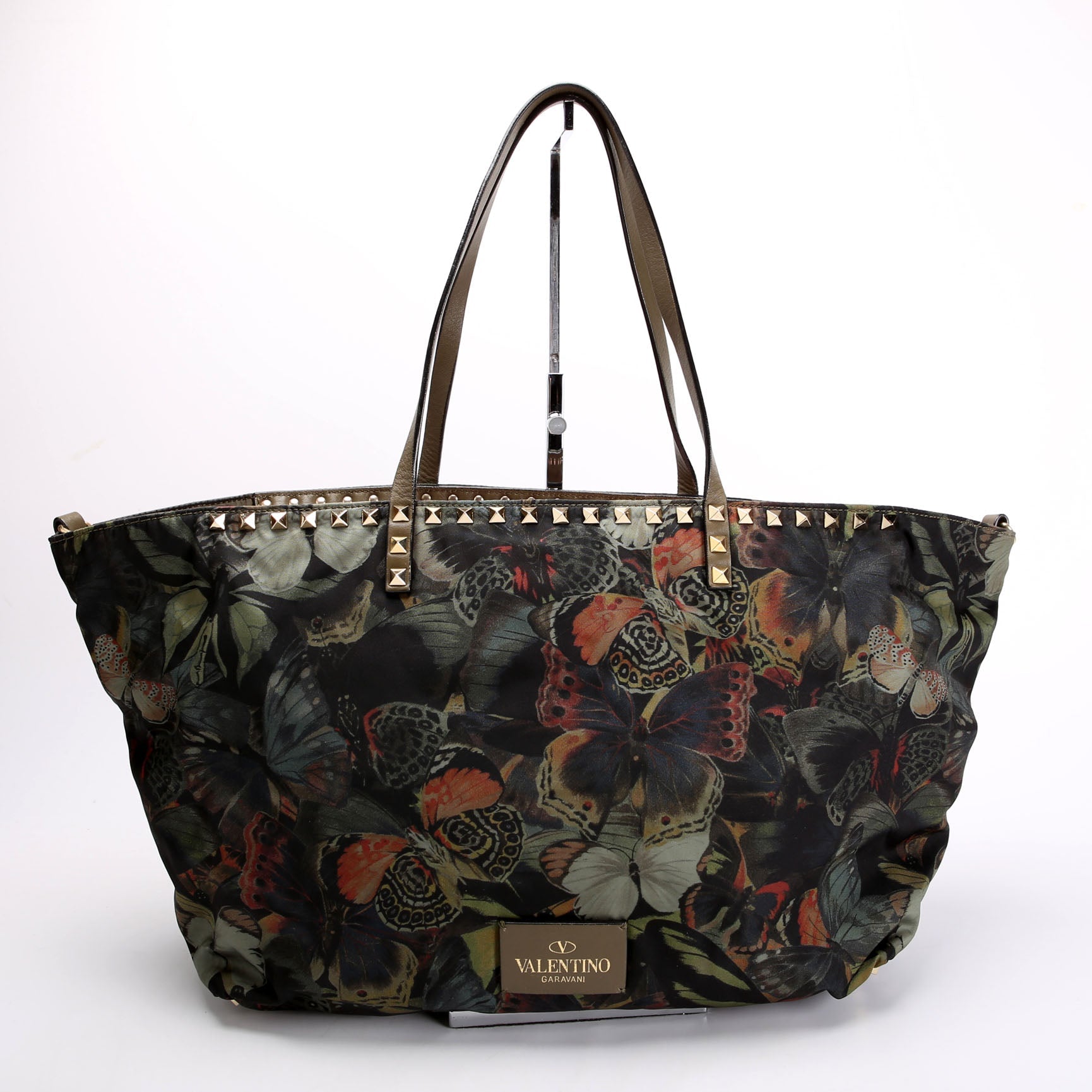 Rockstud Camubutterfly Nylon Tote Multicolor
