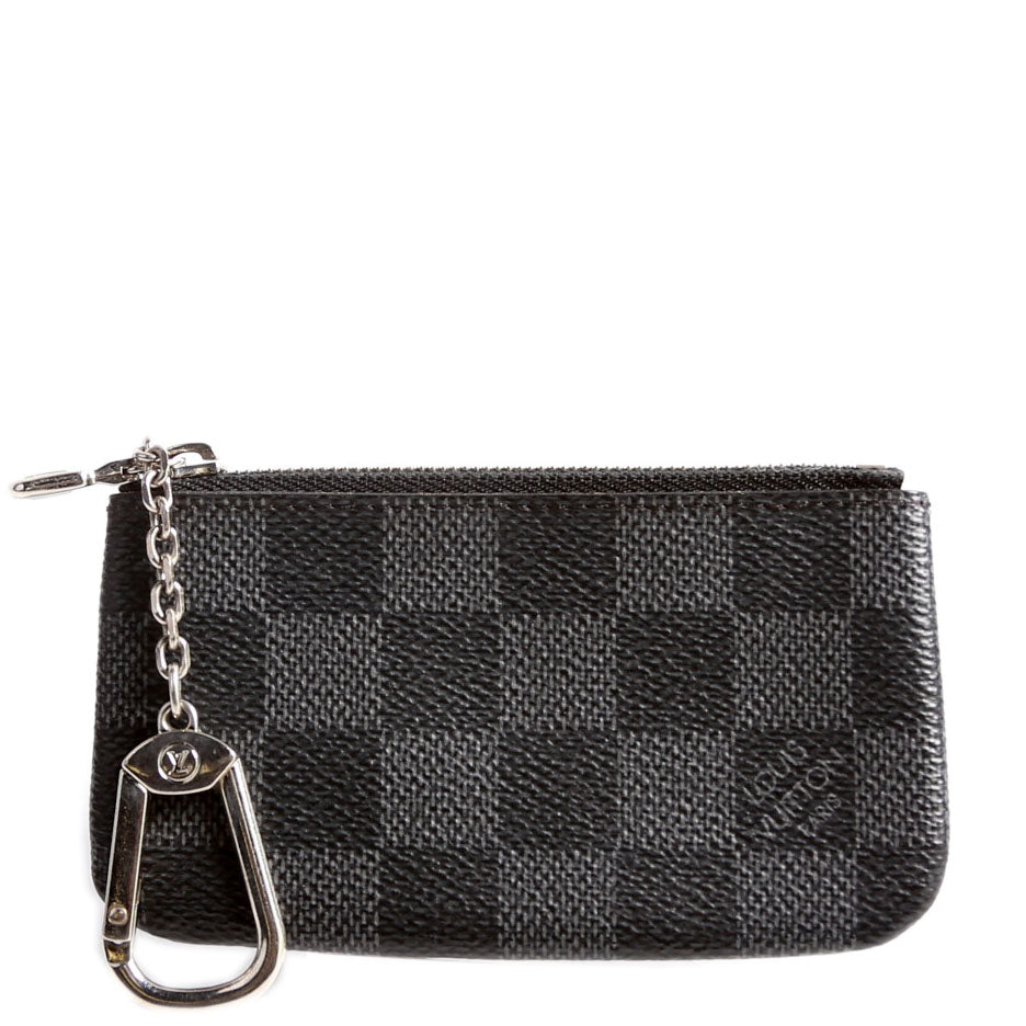 Pochette Cles Damier Graphite