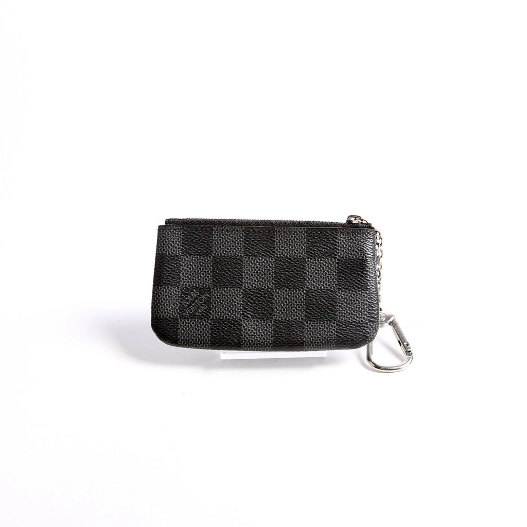 Pochette Cles Damier Graphite