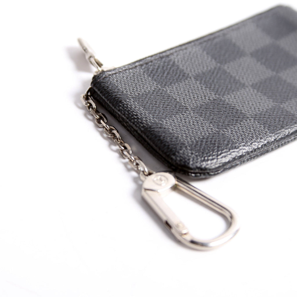 Pochette Cles Damier Graphite