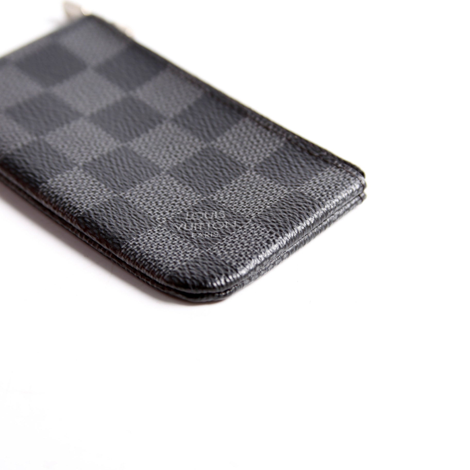 Pochette Cles Damier Graphite