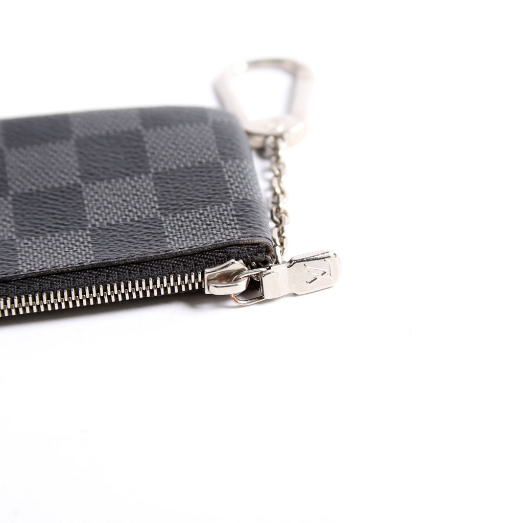 Pochette Cles Damier Graphite