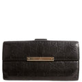 112715 GG Leather Continental Wallet
