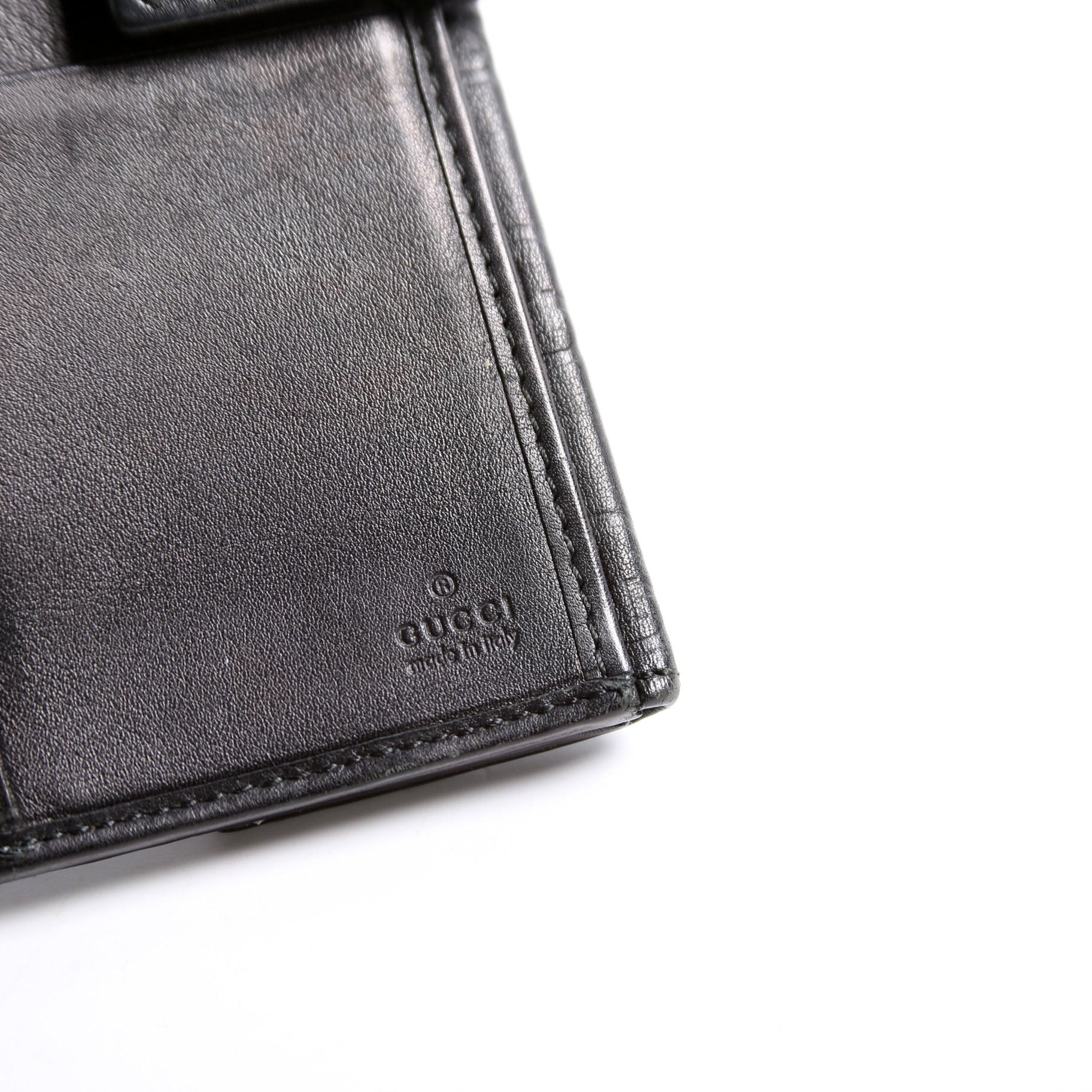 112715 GG Leather Continental Wallet