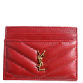Cassandre Card Case Lambskin 863725 Red