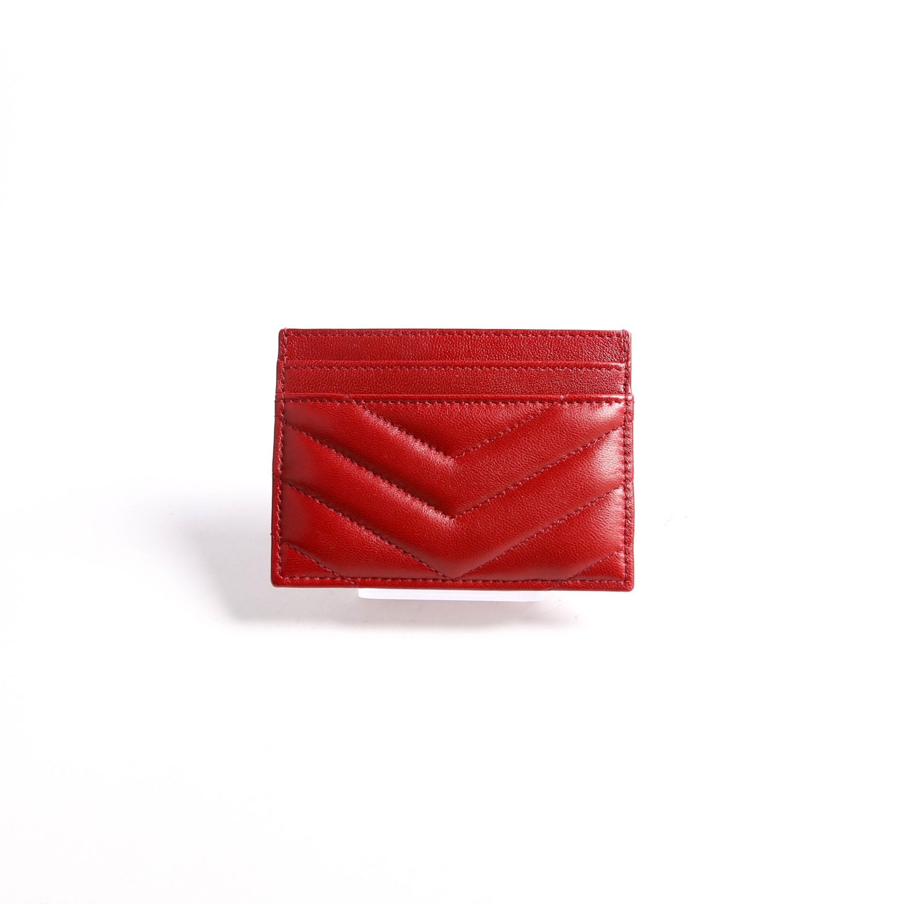 Cassandre Card Case Lambskin 863725 Red